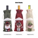 Christmas Wine Bottle Bag Santa Claus Snowman Wine Bottle Cover Christmas Gift Decorations Supplies