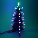 DIY Star Effect 3D Colorful L-ED Decorative Christmas Tree Kit