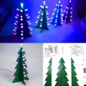 DIY Star Effect 3D Colorful L-ED Decorative Christmas Tree Kit