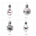 LEDs Fairy Lights Warm White Bulb Shaped Decorative Hanging Lights Waterproof Garden Patio Landscape Backyard Lighting for Wedding Party Christmas Halloween