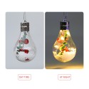 LEDs Fairy Lights Warm White Bulb Shaped Decorative Hanging Lights Waterproof Garden Patio Landscape Backyard Lighting for Wedding Party Christmas Halloween