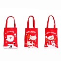 3pcs Christmas Gift Bags with Handles Reusable Grocery Bags Shopping Bags Candy Bag Treat Bags for Christmas Party Wedding Gift Snack Wrapping