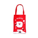 3pcs Christmas Gift Bags with Handles Reusable Grocery Bags Shopping Bags Candy Bag Treat Bags for Christmas Party Wedding Gift Snack Wrapping