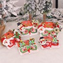 Christmas Glitter Party Glasses Christmas Decoration Costume Eyeglasses Party Glasses Frame for Holiday Favors(Santa and Reindeer)