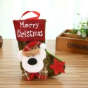 Christmas Stocking,4 Pack Classic Christmas Stocking Santa,Snowman,Reindeer,Bear,Xmas Character 3D Plush with Faux Fur Cuff Christmas Decorations and Party Accessory