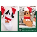 Christmas Decoration Supplies Creative Cute Cartoon Puppy Christmas Stockings Khaki Dog Christmas Puppy Socks