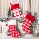 3Pcs Knitted Woolen Christmas Socks Christmas Tree Decorations Children's Holiday Gift Bags Candy Socks Christmas Decoration