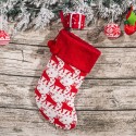 3Pcs Knitted Woolen Christmas Socks Christmas Tree Decorations Children's Holiday Gift Bags Candy Socks Christmas Decoration