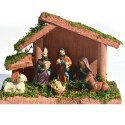 Nativity Figurines Wooden Nativity Scene with Christmas Figures Wooden Nativity Stable includes Mary Joseph Wise Men