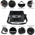 Foldable Bicycle Front Basket Removable Bike Pet Basket Pet Dog Cat Rabbit Carrier Camping Tote Bag