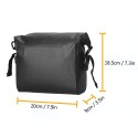 Waterproof Bicycle Handlebar Bag Roll-top Cycling Handlebar Bag Pannier for Mountain Bikes Electric Bike Scooter