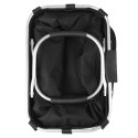 Collapsible Bike Basket Detachable Bicycle Handlebar Front Basket Bag Pet Carrier Bag for Shopping Commuting