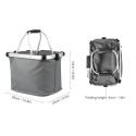 Collapsible Bike Basket Detachable Bicycle Handlebar Front Basket Bag Pet Carrier Bag for Shopping Commuting