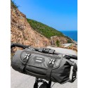 Bike Handlebar Bag Waterproof Adjustable Capacity Bicycle Front Tube Bag with Detachable Cycling Dry Pack (3-7L)