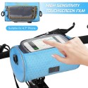 Waterproof Bike Handlebar Bag Bicycle Front Bag Touchscreen Phone Holder Bag Pack Shoulder Bag MTB Cycling Storage Bag Pannier