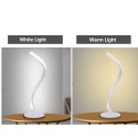 Modern Table Lamp Spiral Design LED Nightstand Lamps Decorative Night Lights Metal Bedside Lamp Desk Light for Bedroom Living Room Office