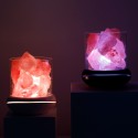 Salt Lamp Himalayan Salt Stone Night Light  Aromatherapy Diffuser Dimmer Switch 7 Colors LED Rock Crystal Night Lamp Portable USB for Car Home Office Bedroom Desktop Decoration