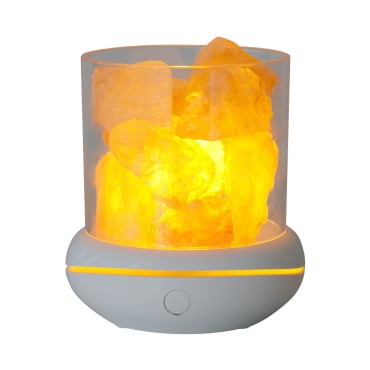 Salt Lamp Himalayan Salt Stone Night Light  Aromatherapy Diffuser Dimmer Switch 7 Colors LED Rock Crystal Night Lamp Portable USB for Car Home Office Bedroom Desktop Decoration