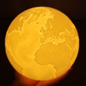 3D Printing Touching Earth Light USB Rechargeable 2-Color Dimmable Night Lamp Bedroom Decor with Wooden Stand