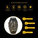 Solar Power Energy LED Lantern Light Outdoor Hanging Lamp IP44 Water Resistance for Patio Garden Courtyard Pathway