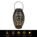 Solar Power Energy LED Lantern Light Outdoor Hanging Lamp IP44 Water Resistance for Patio Garden Courtyard Pathway