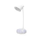 LED Desk Lamp Desk Light Lamp Touch Control Dimming Light, Flexible USB Rechargeable Eye-Caring Study Table Lamp, Adjustable Children Book Light with Base Light for Study Bedroom