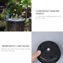 LED Solar Lights Hollow Garden Lights Hanging Lantern Leaf Tree Shape Projection LED Lamp Pathway Walkway Lawn Patio Backyard Lighting Outdoor Waterproof Landscape Lamp