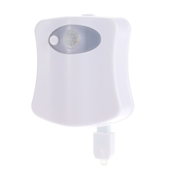 Motion Sensor LED Toilet Night Light 16 Colors Dusk to Dawn Auto On / Off Bathroom Lamp