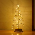 Christmas Led Tree Light Home Party Wedding Festival Tabletop Decor Warm White Decorative Lamp with Crystal Pendant