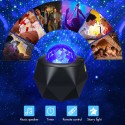 Music Starry Projector Light LED Night Lamp with Remote Control Romantic Starlit Projection Lamp 10 Levels Brightness & Multi Lighting Modes Support U-disk/BT Music Player/Timer Function