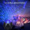 Music Starry Projector Light LED Night Lamp with Remote Control Romantic Starlit Projection Lamp 10 Levels Brightness & Multi Lighting Modes Support U-disk/BT Music Player/Timer Function