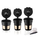 recafimil Reusable Refillable Coffee Capsules Coffee Cup Filter Compatible with keurig 2.0 3 PCS(S/M/L)
