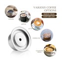 Stainless Steel Coffee Capsules Vertuoline Pod Filters Cup 230ml Brewing Volume Reusable Refillable Coffee Capsule Coffer Set for Nespresso Vertuoline GCA1 Delonghi ENV135 2019 New Arrival