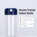 380mL Electric Protein Shaker Bottle Portable Mixer Cup Battery Powered Coffee Shaker Cups Supplement Mixer for Protein Shakes Gym Pre-Workout