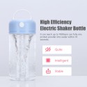 380mL Electric Protein Shaker Bottle Portable Mixer Cup Battery Powered Coffee Shaker Cups Supplement Mixer for Protein Shakes Gym Pre-Workout