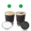 Stainless Steel Coffee Capsule Refillable Coffee Capsules Espresso Capsules Compatible with Senseo Coffee Machine