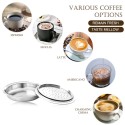 Stainless Steel Coffee Capsule Refillable Coffee Capsules Espresso Capsules Compatible with Senseo Coffee Machine