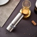 Electric Pepper/Salt Grinder, Stainless Steel Seasoning Grinder Adjustable Burr Mill，5 Levels Coarseness, for Pepper, Cloves, Kosher salt and Cumin