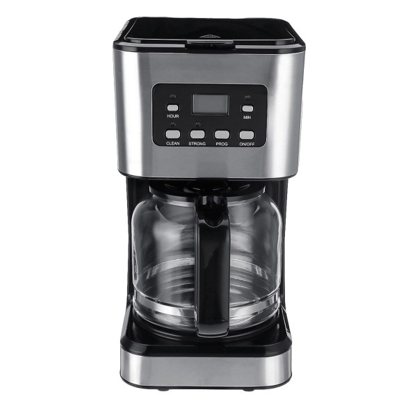 Coffee Maker 12 Cups Drip Coffee Maker Brewing Tea Machine with Glass Carafe, for Home and Office