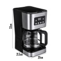 Coffee Maker 12 Cups Drip Coffee Maker Brewing Tea Machine with Glass Carafe, for Home and Office