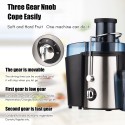 Swiitol Juicer Household Large Caliber Electric Stainless Steel Body 800W High Power Strong Fruit and Vegetable Extractor Residue Juice Separation