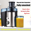 Swiitol Juicer Household Large Caliber Electric Stainless Steel Body 800W High Power Strong Fruit and Vegetable Extractor Residue Juice Separation