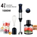 Blender Four Pieces Home 1000W Big Power Cooking Machine Handheld Whisk Crush Rod Grinding Cup Meat Grinder Bowl Combination Food Supplement Juicer