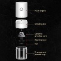 Coffee Bean Grinder Small Household Electric 6 Gears Balanced Thickness Ceramic Grinding Core Outdoor Portable Grinder Cup USB Self Stop After Grinding