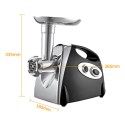 Electric Meat Grinder Household Multiple Function Stainless Steel Low Noise 800W High Power Garlic Paste Pepper Stuffing Sausage Filling Machine