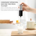 Electric Milk Frother Coffee Foam Maker Handheld Mini Blender Mixer Automatic Stainless Steel Whisk for Cappuccino Protein Powder Matcha Hot Chocolate