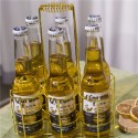 6 Bottle Beer Holder Party Beer Basket Rack Wine Caddy Stand for BBQ Hotel Bar Wine Beer Bottles