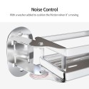 180° Rotatable Nail-Free Stainless Steel Wall Shelf Floating Shelf Wall-Mounted Spice Rack for Kitchen Bathroom