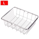 Dish Sink Rack Over Sink Drying Bowl Holder Stainless Steel Vegetables Washing Basket Kitchen Shelf Cutlery Drainer