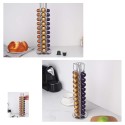 Coffee Pod Carousel Holder Organizer Strong Spinning Coffee Capsule Holder Rack Compatible with 40 Nespresso Coffee Pods